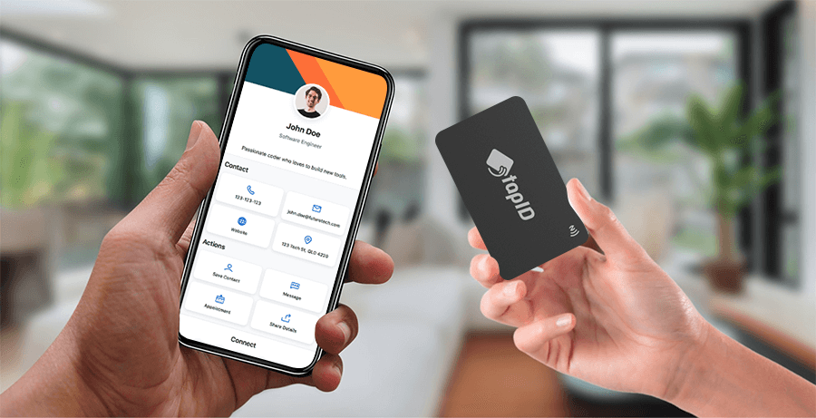 Sharing digital business card